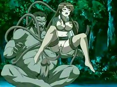 Monster with tentacles diddling babevideo